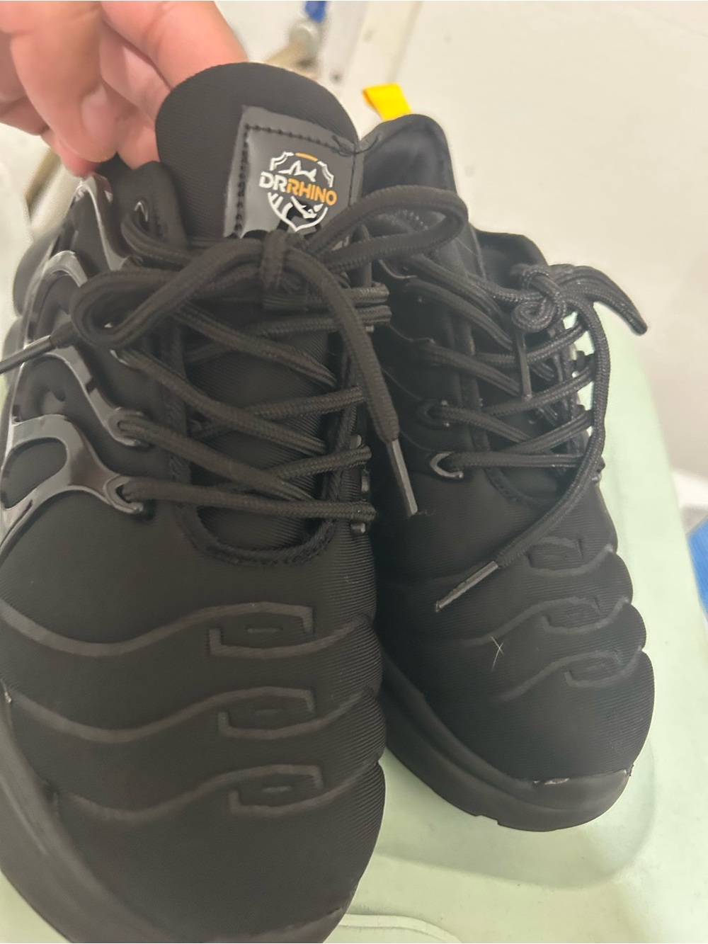 Women's Black steel toe - Lace-Up Comfort women’s 6.5 men’s 5